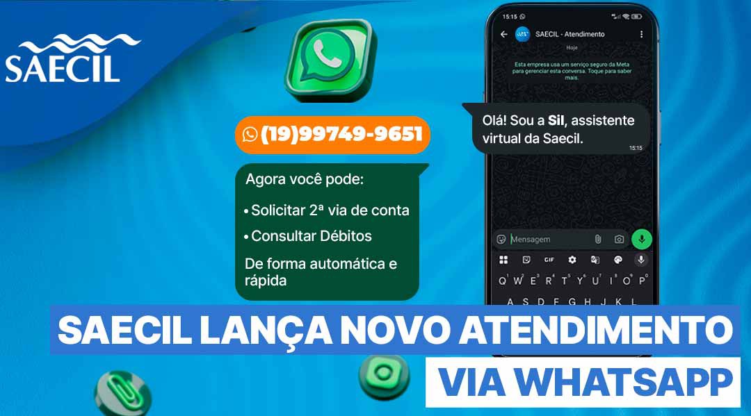 SAECIL LANÇA NOVO ATENDIMENTO VIA WHATSAPP