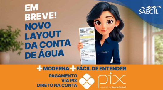 SAECIL ADEQUARÁ LAYOUT DA FATURA DE ÁGUA ÀS REGRAS DA REFORMA TRIBUTÁRIA