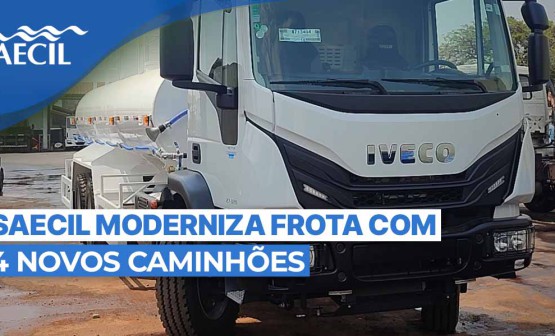 SAECIL ADQUIRE NOVOS CAMINHÕES PARA REFORÇAR A FROTA E APRIMORAR OS SERVIÇOS DE SANEAMENTO EM LEME